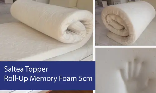 Saltea Topper Roll-Up Memory Foam 5cm - salteaortopedica.md