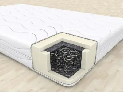 Saltea ortopedică modernă cu sistem de arcuri și bandă de aerisire 3D pentru un somn proaspăt